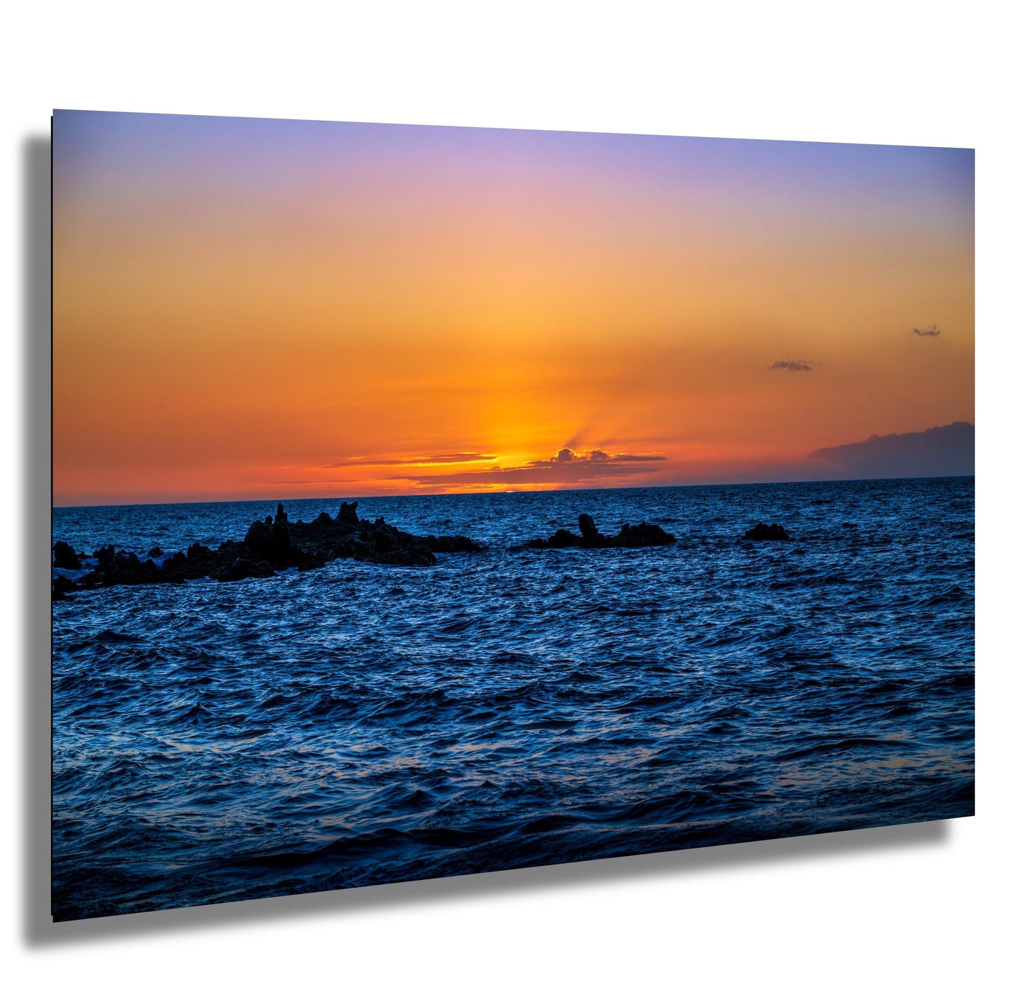 Maui Sunset Photo Print - Tropical Ocean Landscape | Hawaii Beach Wall Decor