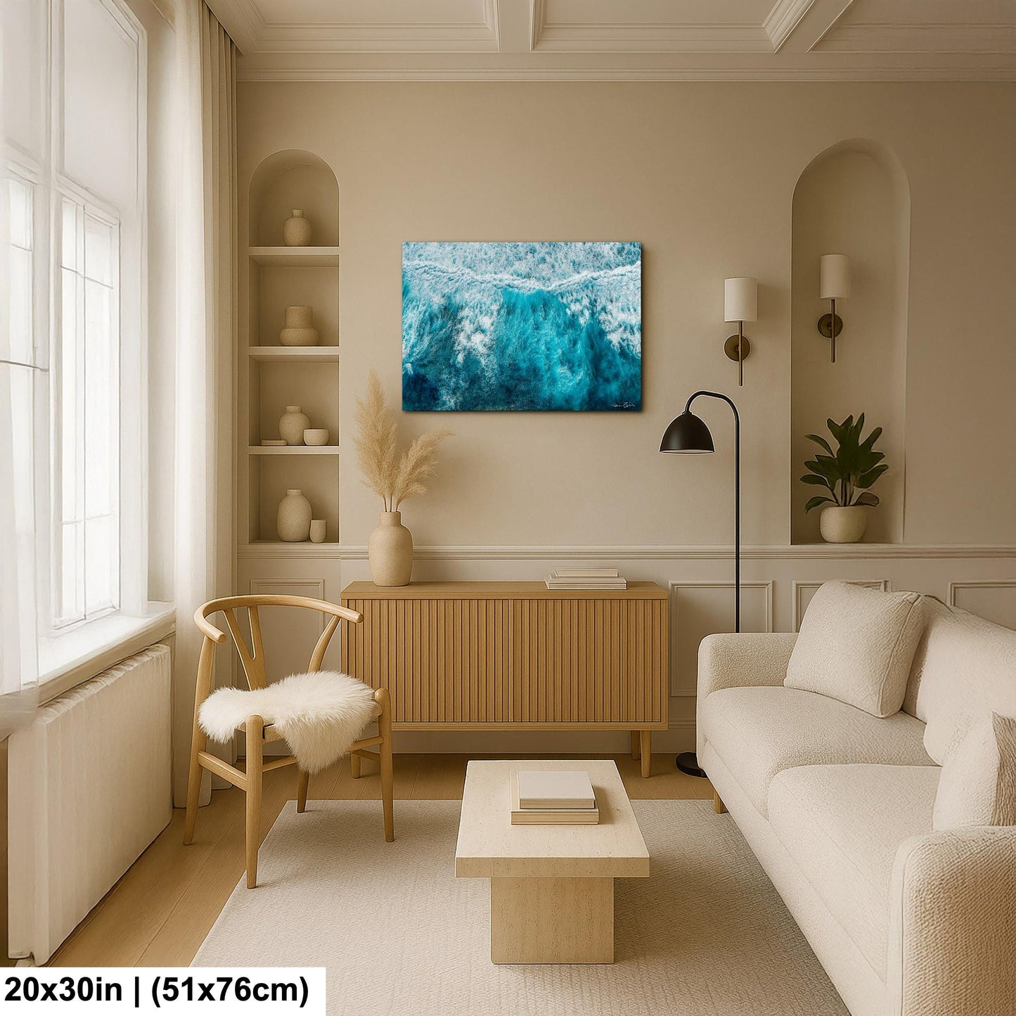 Ocean Wave Photography: Coastal Wall Art (Canvas or Metal Prints)