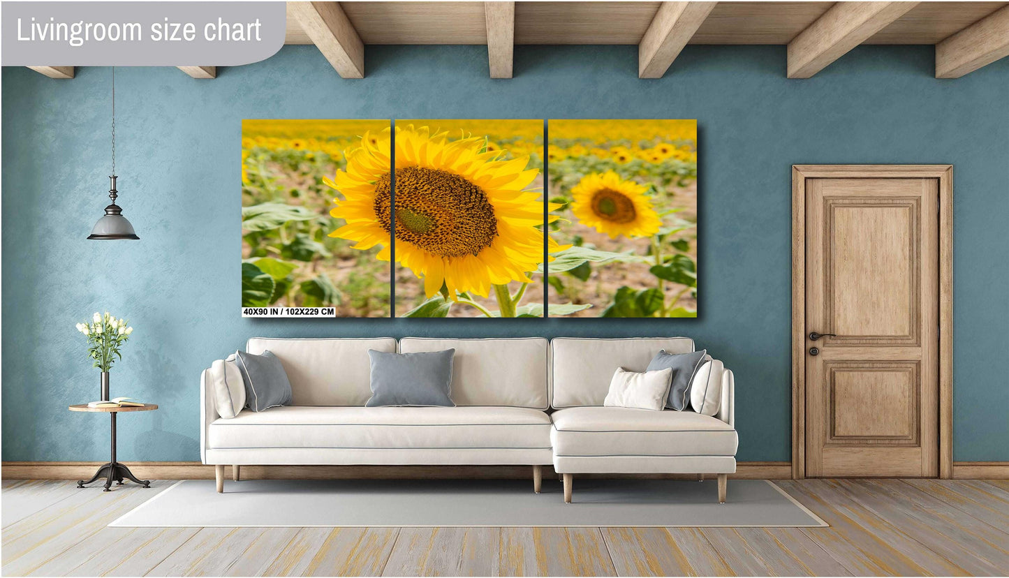 Sunflowers Photography Print - Vibrant Floral Wall Art | Acrylic, Canvas & Metal