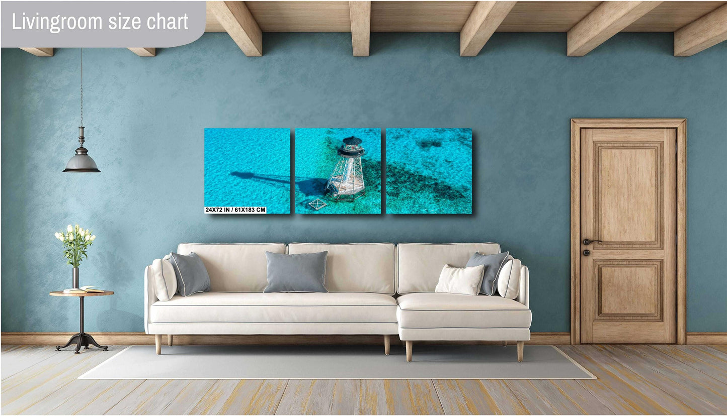 Alligator Reef Lighthouse Print - Florida Keys Wall Art | Ready to Hang Canvas