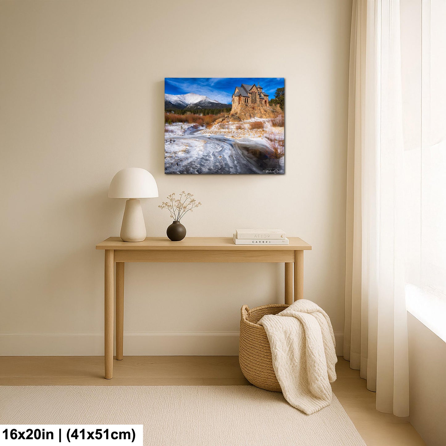 Rocky Mountain Chapel Print: Colorado Nature Wall Art (Canvas, Metal or Paper)