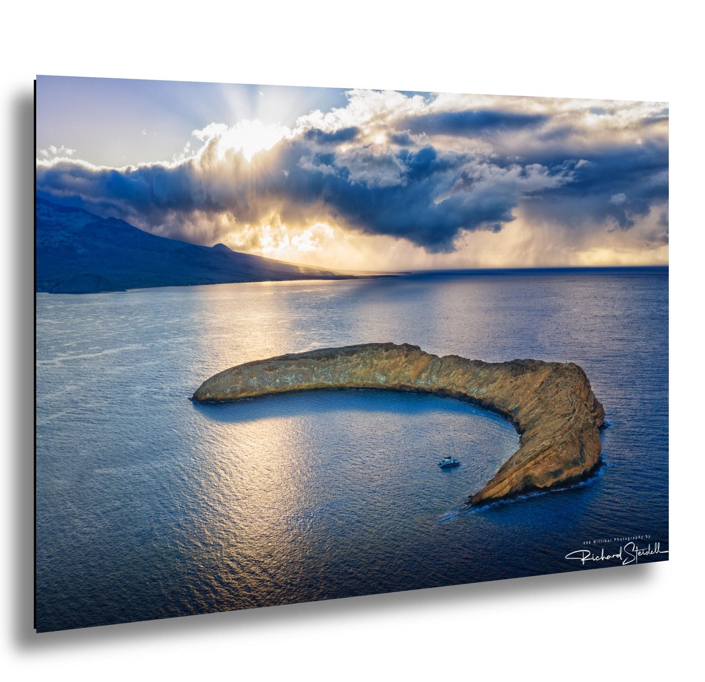 Hawaii Wall Art Print: Molokini Crater Sunrise - Coastal Landscape
