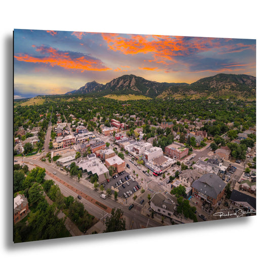 CU Boulder Wall Art – Flatirons Mountain Art | Ready To Hang Canvas Print