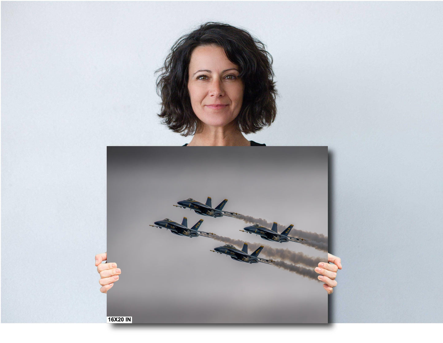 Blue Angels Print - Navy Flight Squadron Canvas Wall Art | Aviation Collector Gift