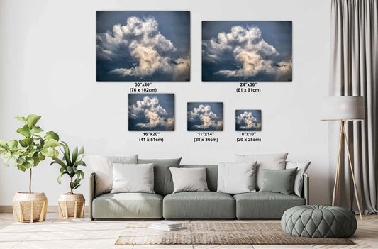 Storm Landscape Print - Dramatic Storm Art | Moody Wall Decor, Ready to Hang Canvas