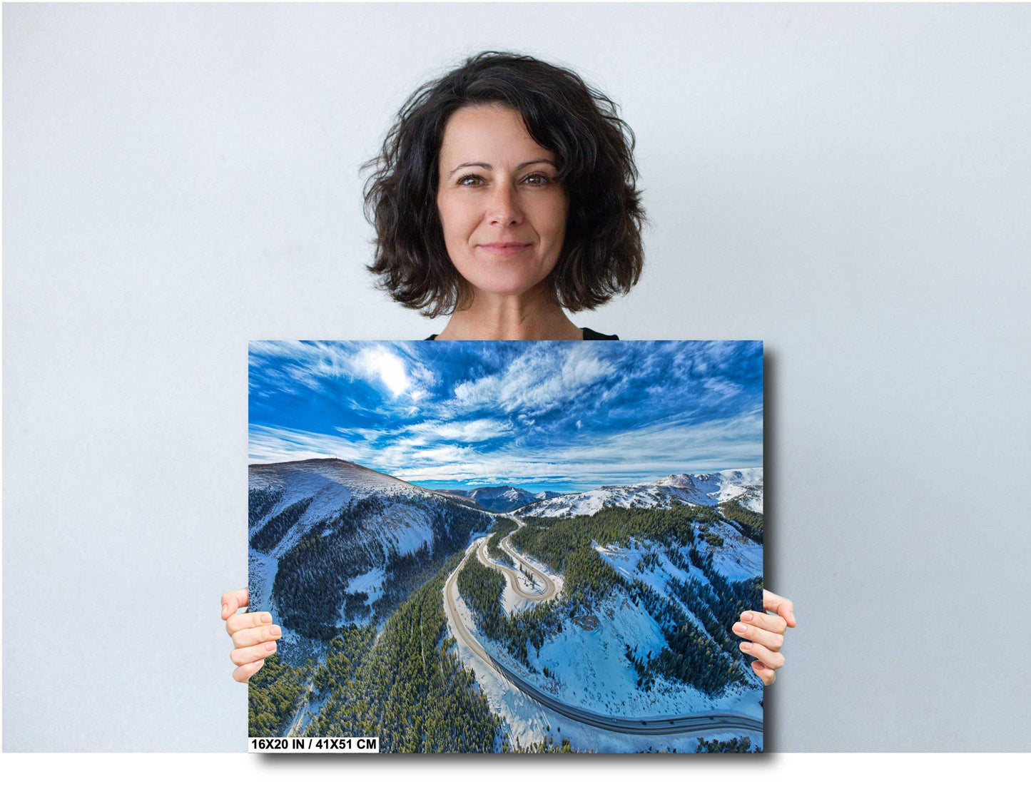 Berthoud Pass Wall Art - Scenic Colorado Mountain Print | Winter Landscape Photo Canvas