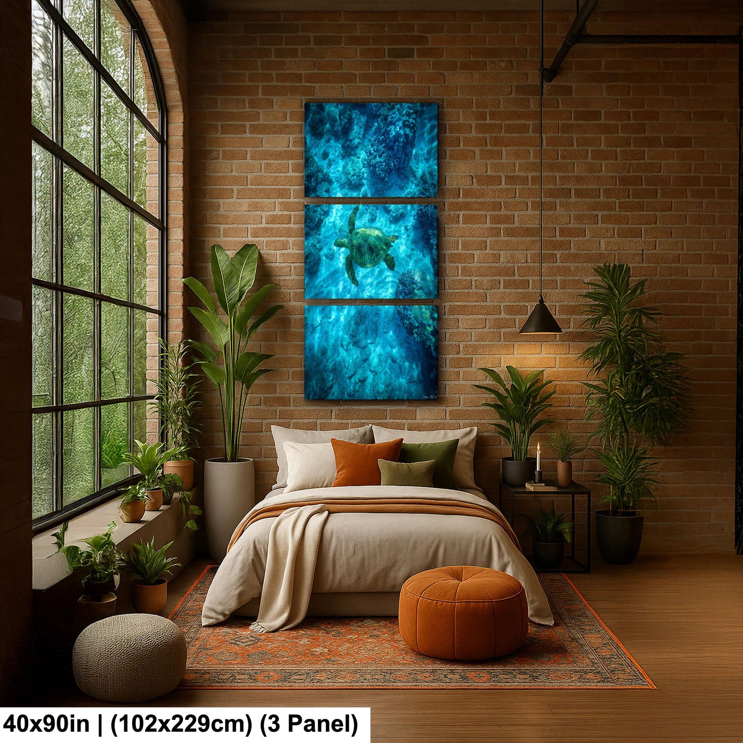 Sea Turtle Wall Art: Maui Ocean View - Tropical Coastal Decor