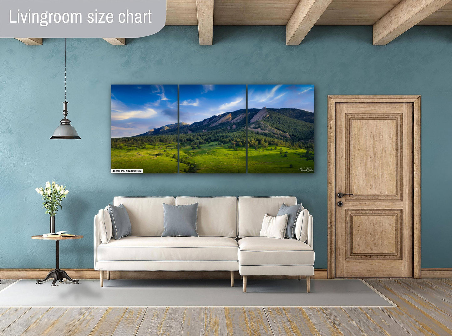 Boulder Flatirons Sunset – Colorado Canvas Art | Mountain Wall Decor Print