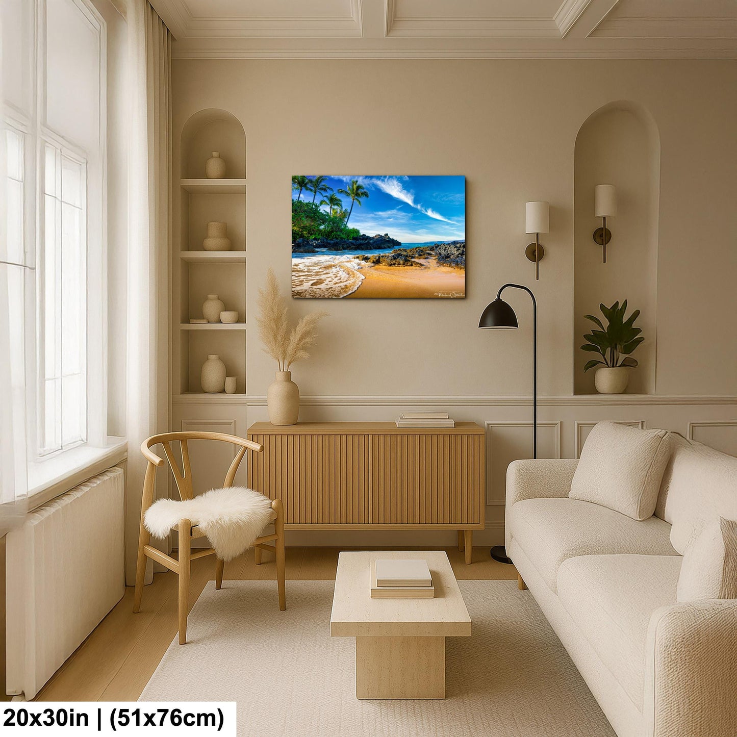 Maui Secret Beach Photo Print - Sunrise Ocean Wall Art on Premium Paper