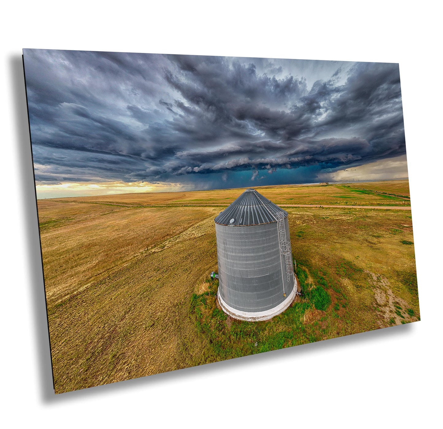 Farm Photo Wall Art - Rustic Americana Decor | Grain Bin Print for Countryside Home