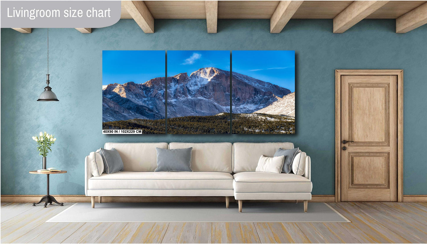 Rocky Mountain Wall Art – Longs Peak Photography on Ready To Hang Canvas
