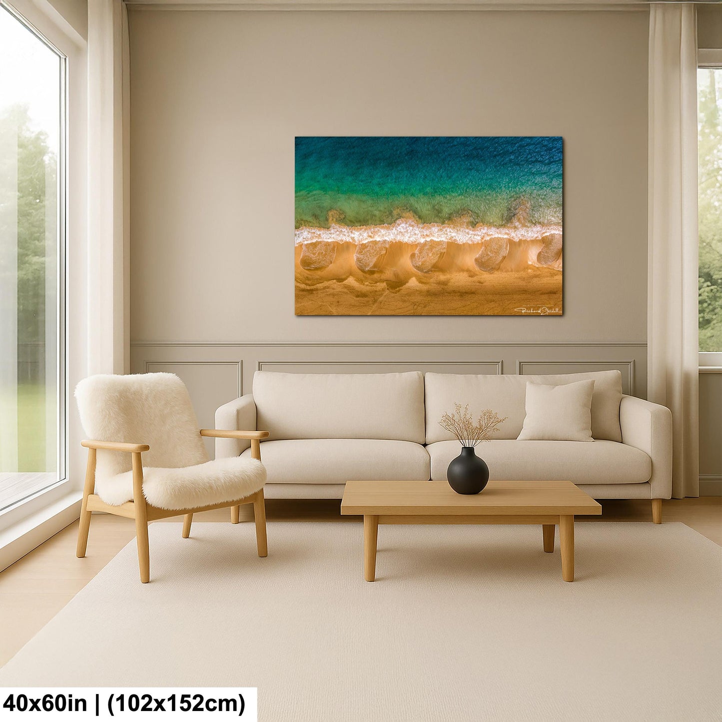 Ocean Wave Photography: Coastal Wall Art (Canvas or Metal Prints)