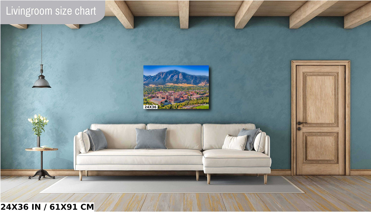 Folsom Field Wall Art - Boulder Colorado Decor | CU Buffs Canvas Print