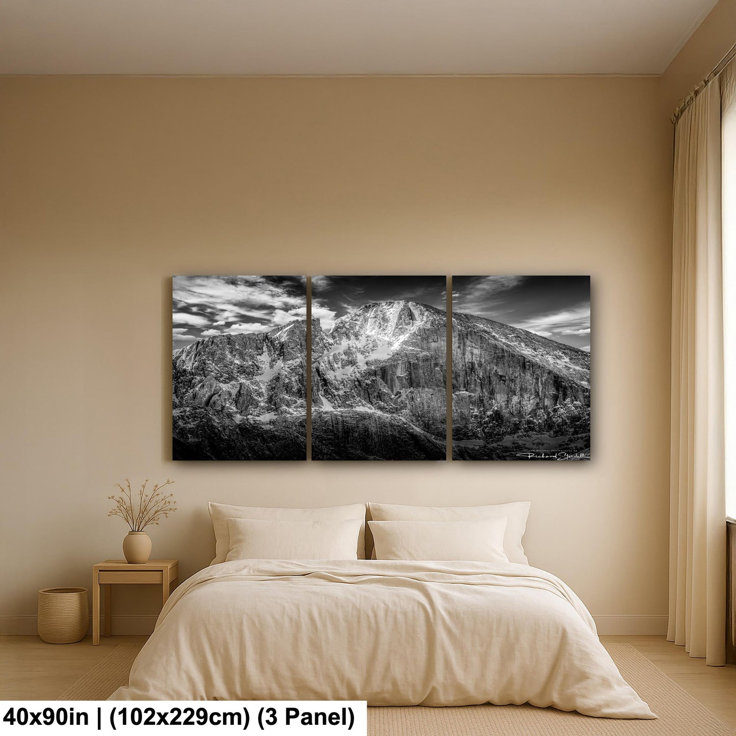 Rocky Mountain Wall Art – Longs Peak Print on Premium Photo Paper Canvas