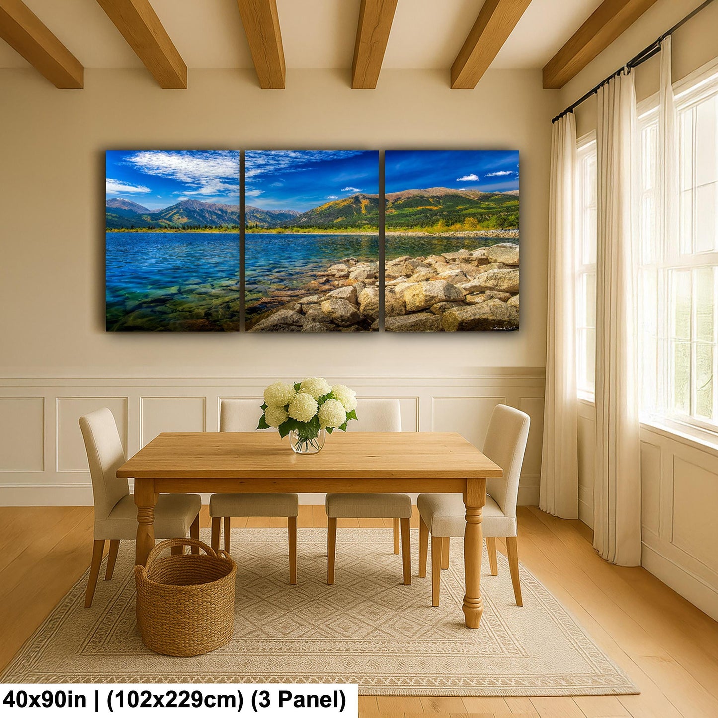 Twin Lakes Colorado Wall Art: Mountain Landscape Canvas or Metal