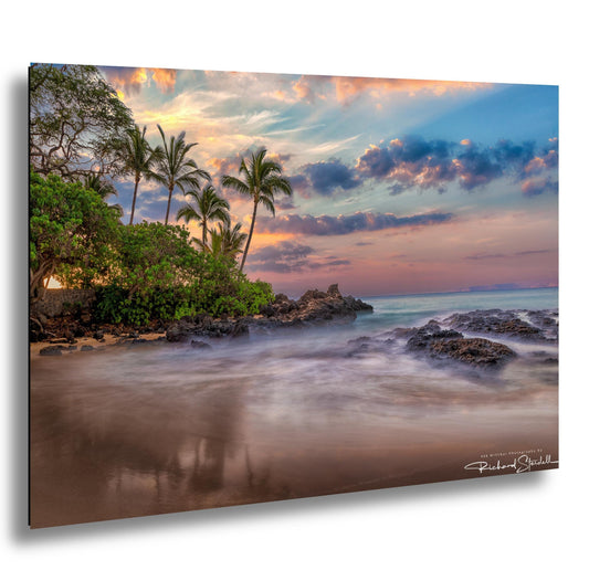 Maui Secret Beach Print - Sunrise Photo Print | Ocean Wall Decor, Hawaiian Beach Art