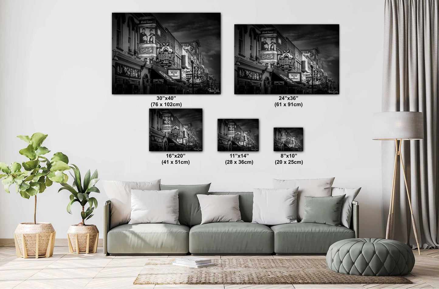 Nashville Wall Art Print - Downtown Skyline Decor | Country Bar Photography