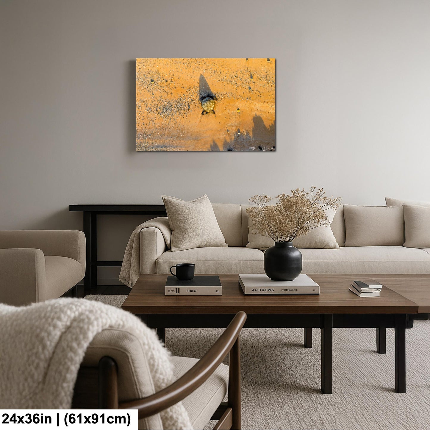 Sea Turtle Wall Art: Maui Ocean View - Tropical Coastal Decor
