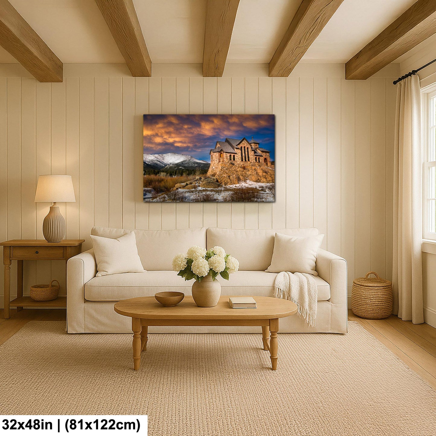Rocky Mountain Chapel Print: Colorado Nature Wall Art (Canvas, Metal or Paper)