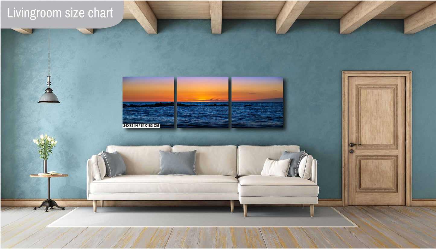 Maui Sunset Photo Print - Tropical Ocean Landscape | Hawaii Beach Wall Decor