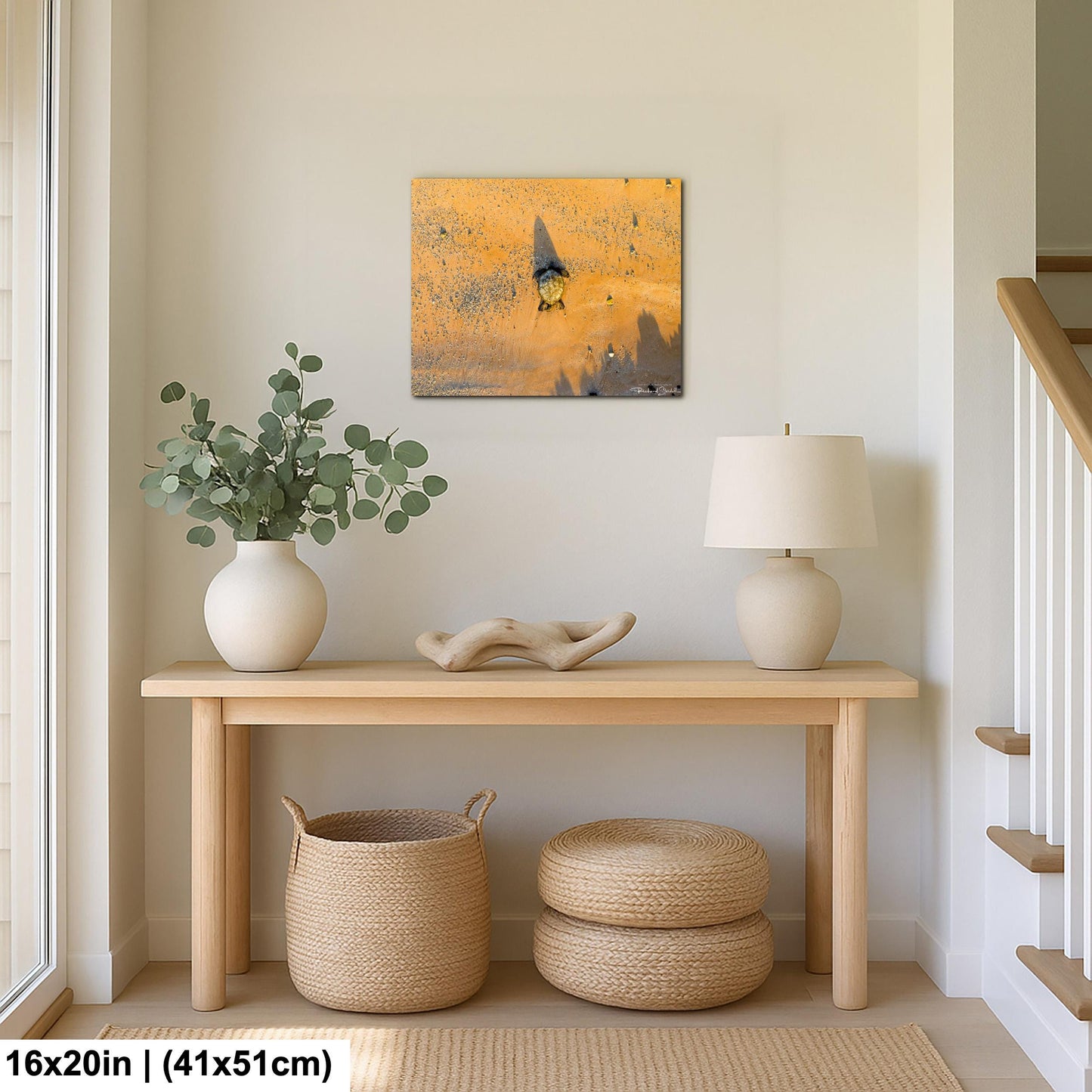 Sea Turtle Wall Art: Maui Ocean View - Tropical Coastal Decor