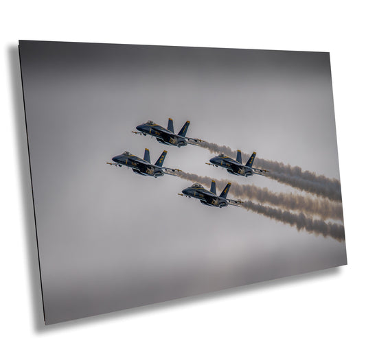 Blue Angels Print - Navy Flight Squadron Canvas Wall Art | Aviation Collector Gift