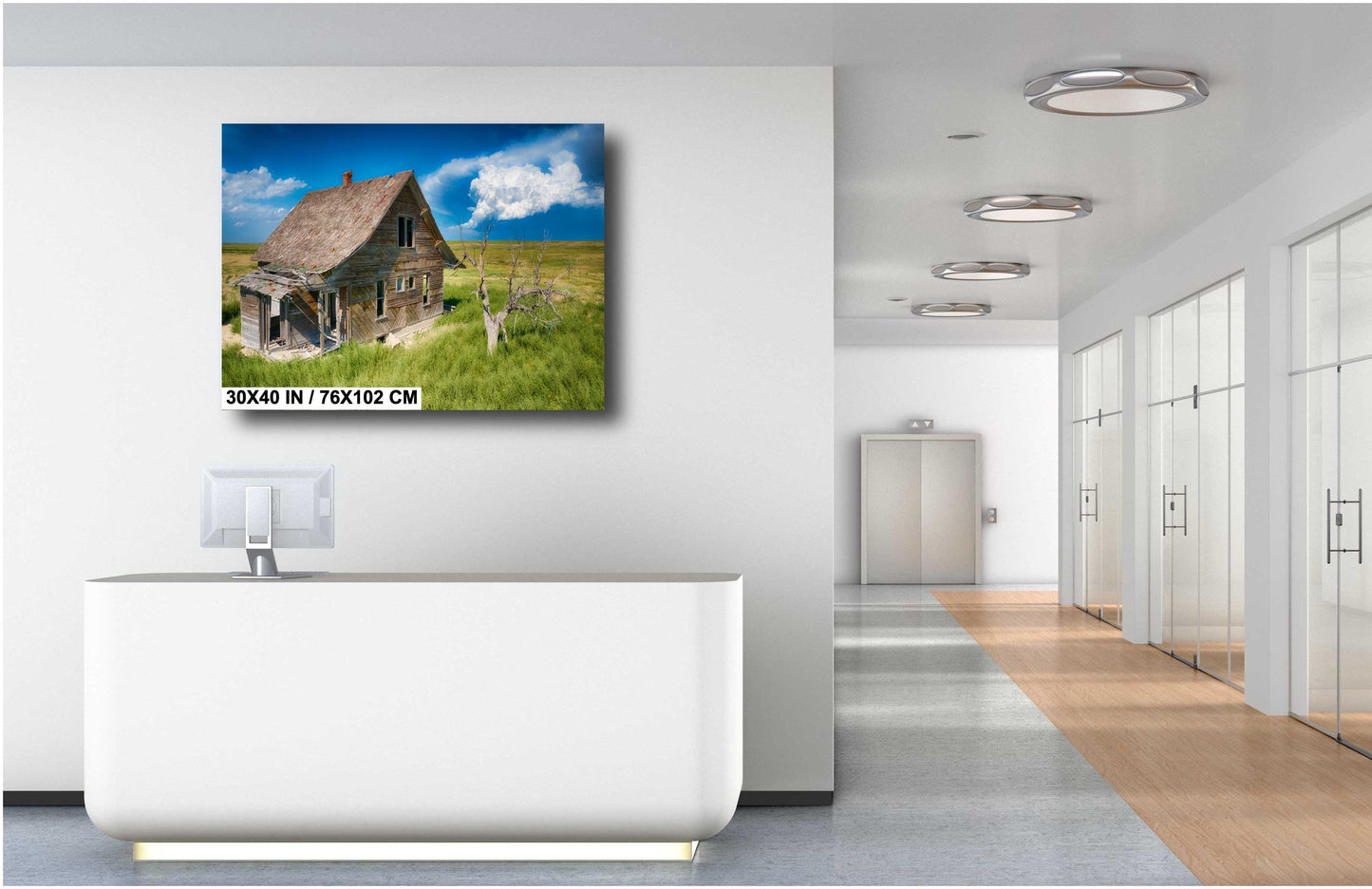Abandoned Farmhouse Print - Rustic Barn Decor | Ready To Hang Canvas Wall Art