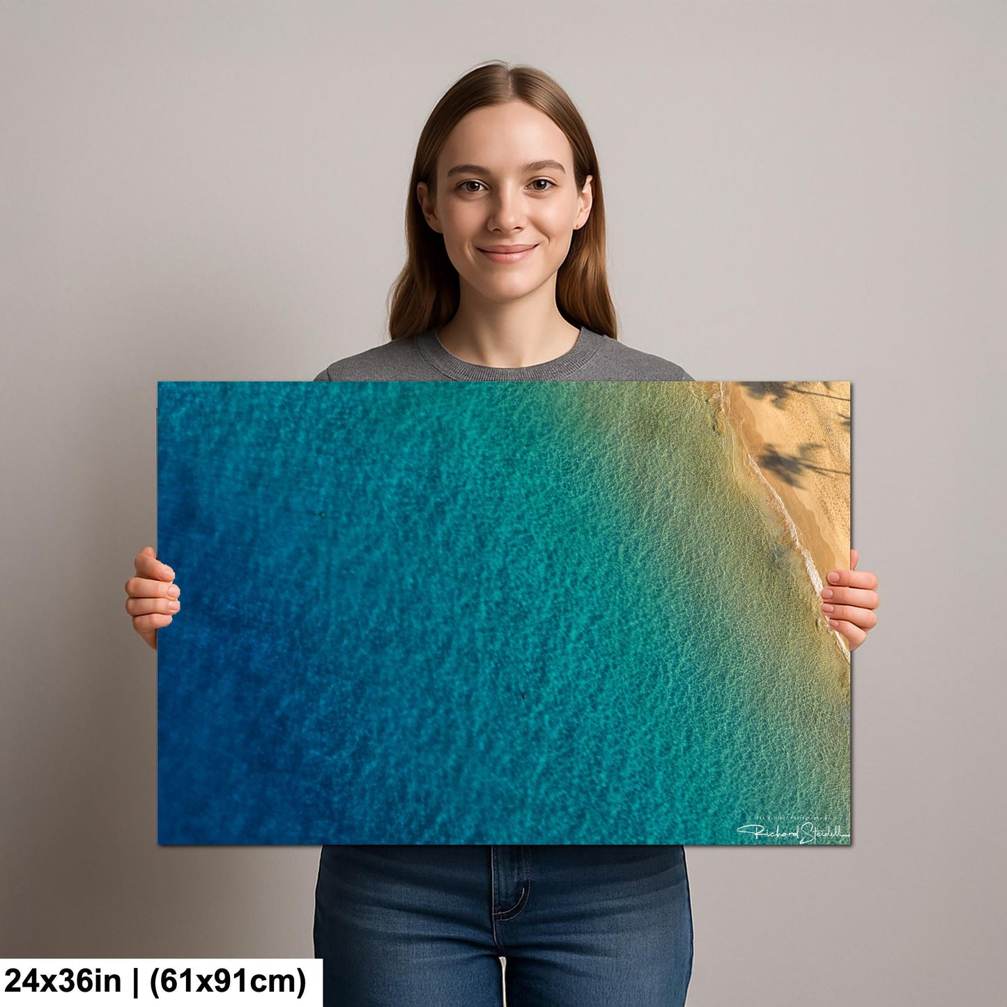 Sea Turtle Wall Art: Maui Ocean View - Tropical Coastal Decor