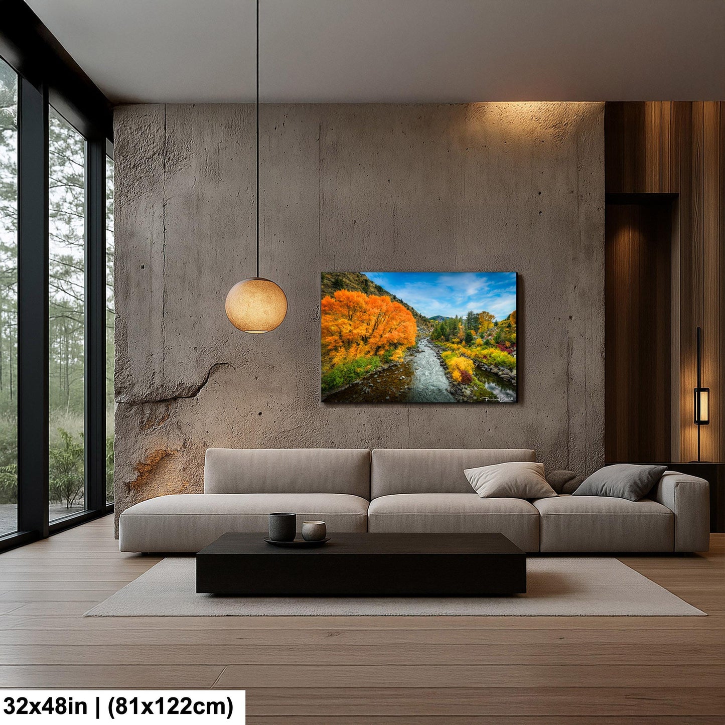 Colorado Mountain Landscape Print: Colorado Autumn Trees (Canvas or Metal)