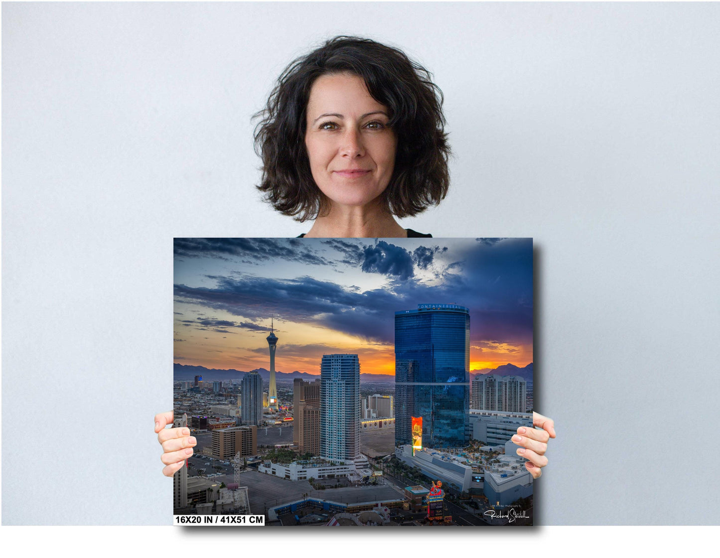 Las Vegas Strip Sunrise Vibrant Cityscape Wall Art - Nevada Skyline Print