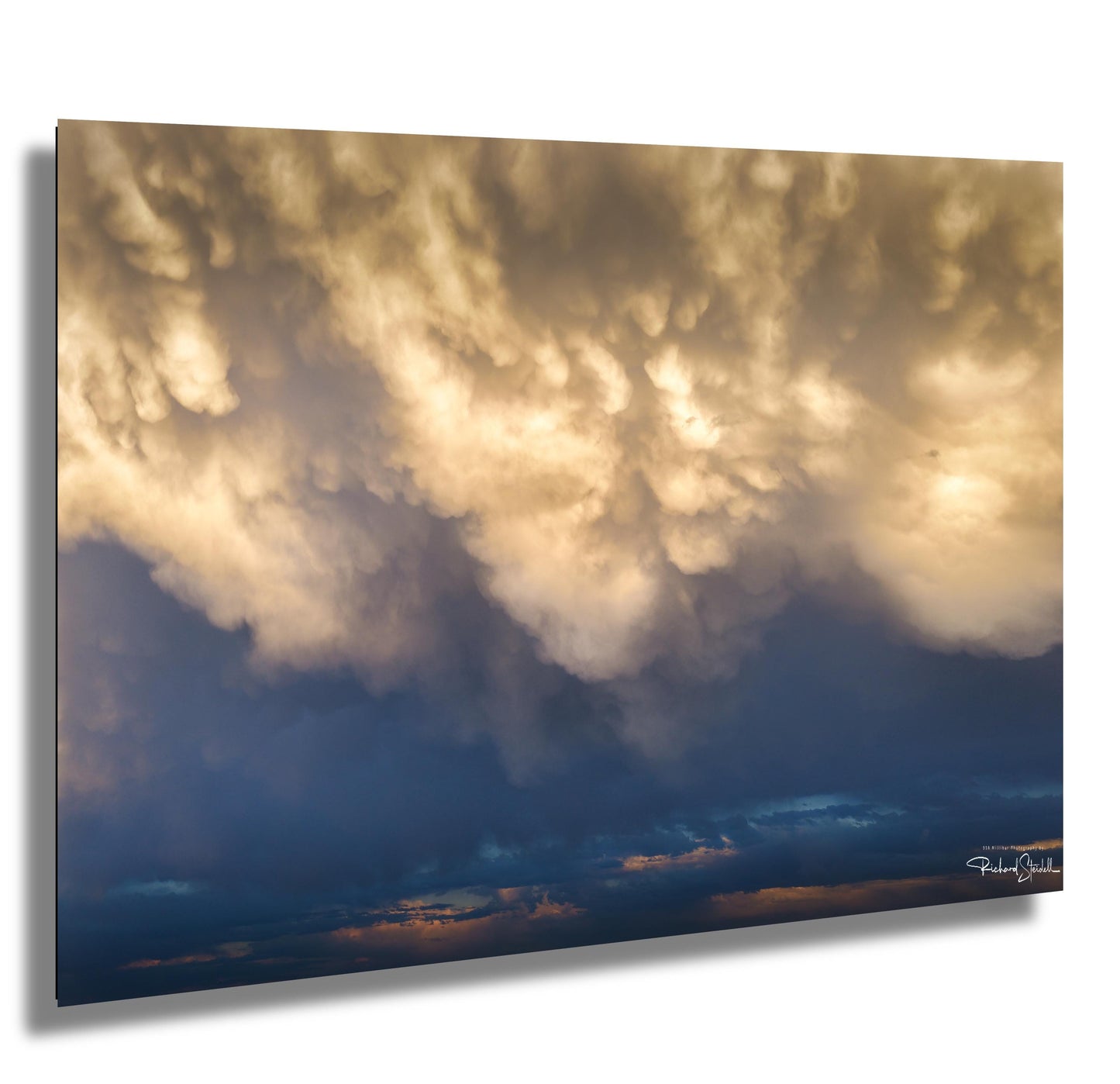 Stormy Wall Art Print – Dramatic Landscape Art With Mammatus Clouds Decor