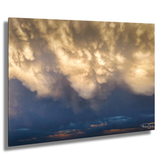 Stormy Wall Art Print – Dramatic Landscape Art With Mammatus Clouds Decor