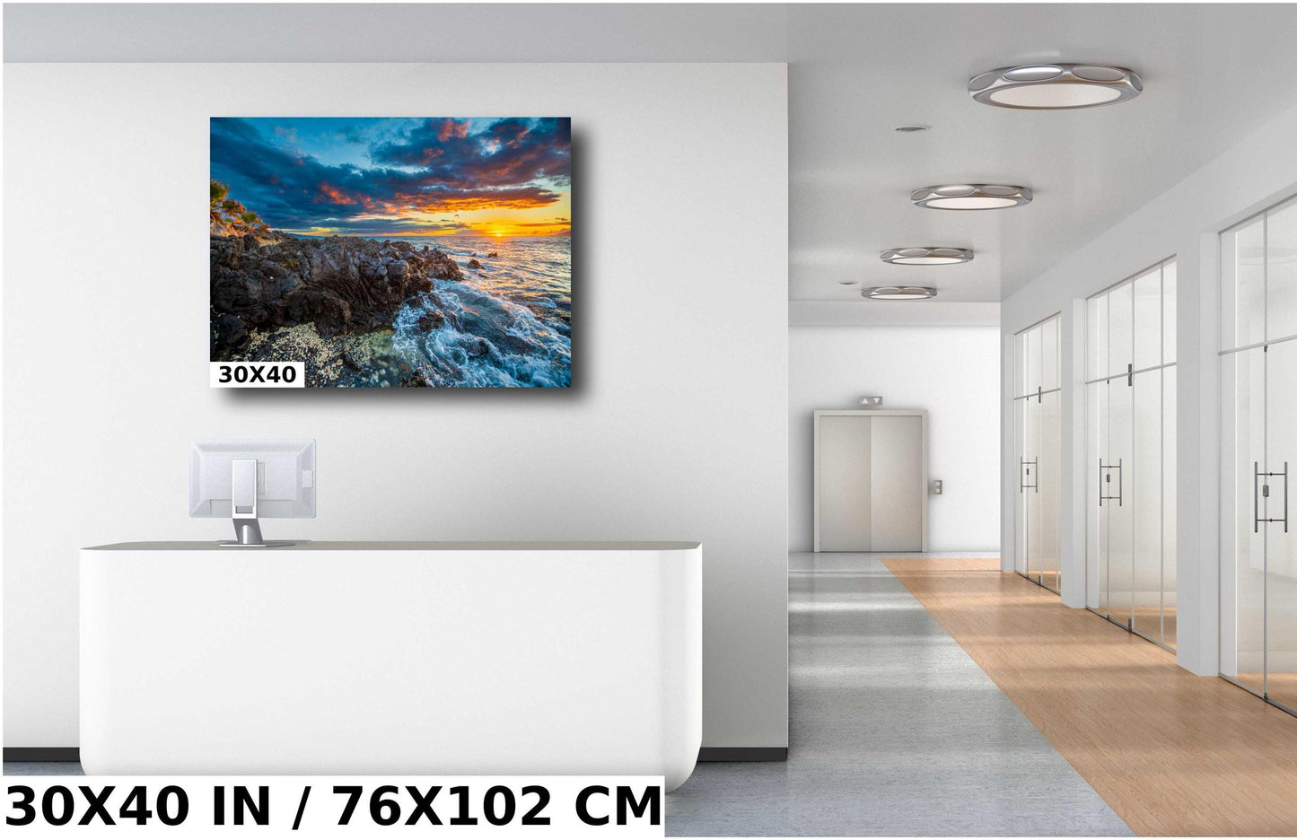 Maui Sunset Canvas Print - Vibrant Tropical Sunset | Ready To Hang Wall Decor