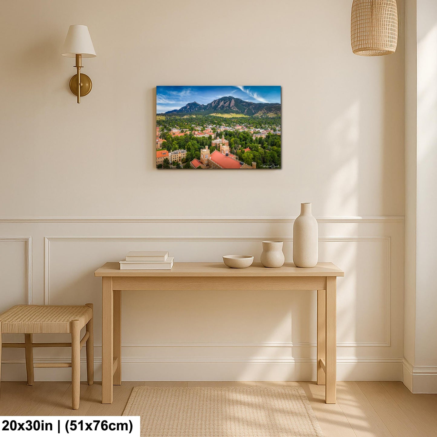 CU Boulder Wall Art – Flatirons Colorado Print | Ready To Hang Canvas