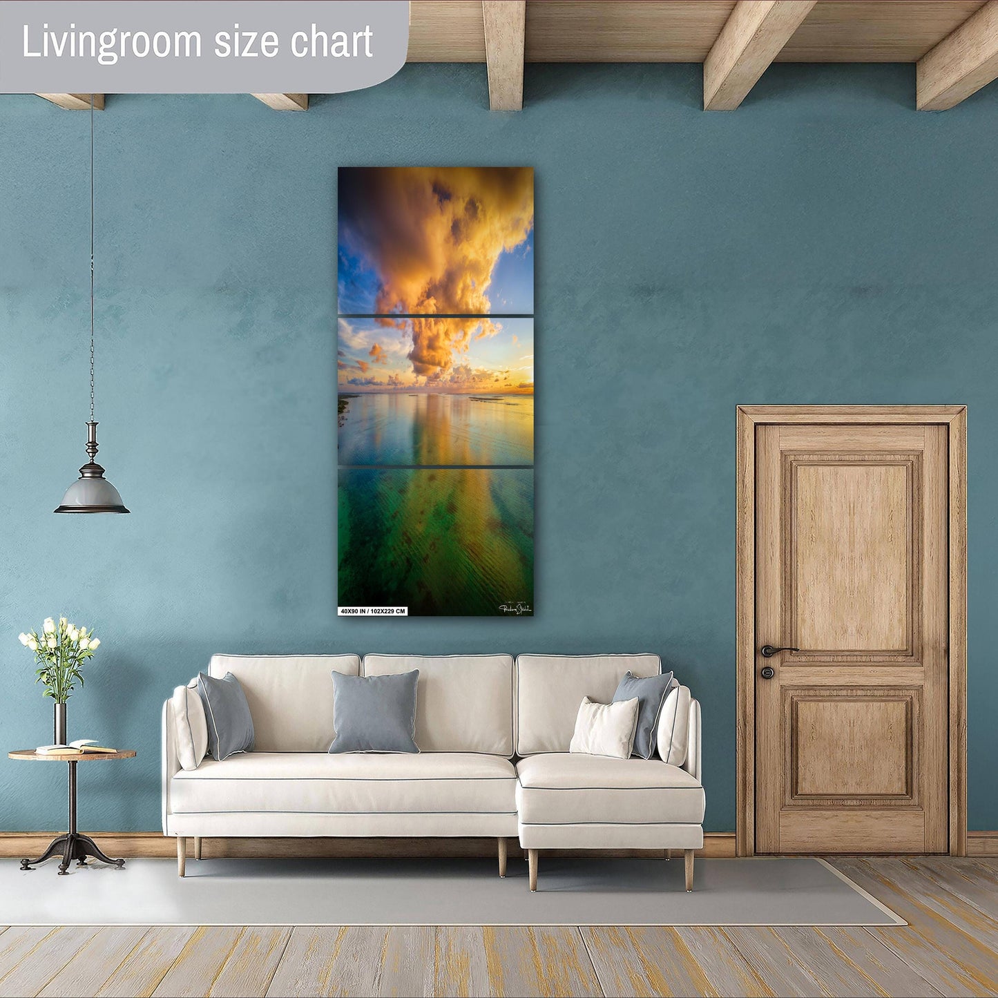 Florida Keys Wall Art – Tropical Seascape Decor | Sunset Ocean Print Canvas