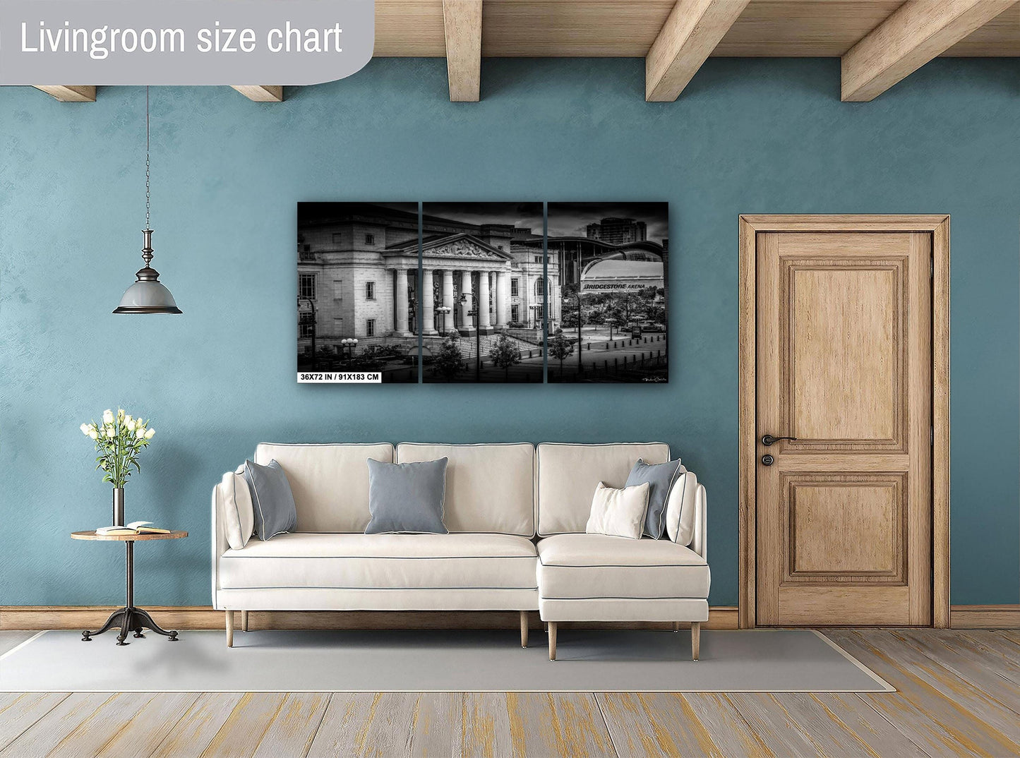 Nashville Skyline Art - Tennessee Cityscape Print | Ready to Frame Vibrant Photo