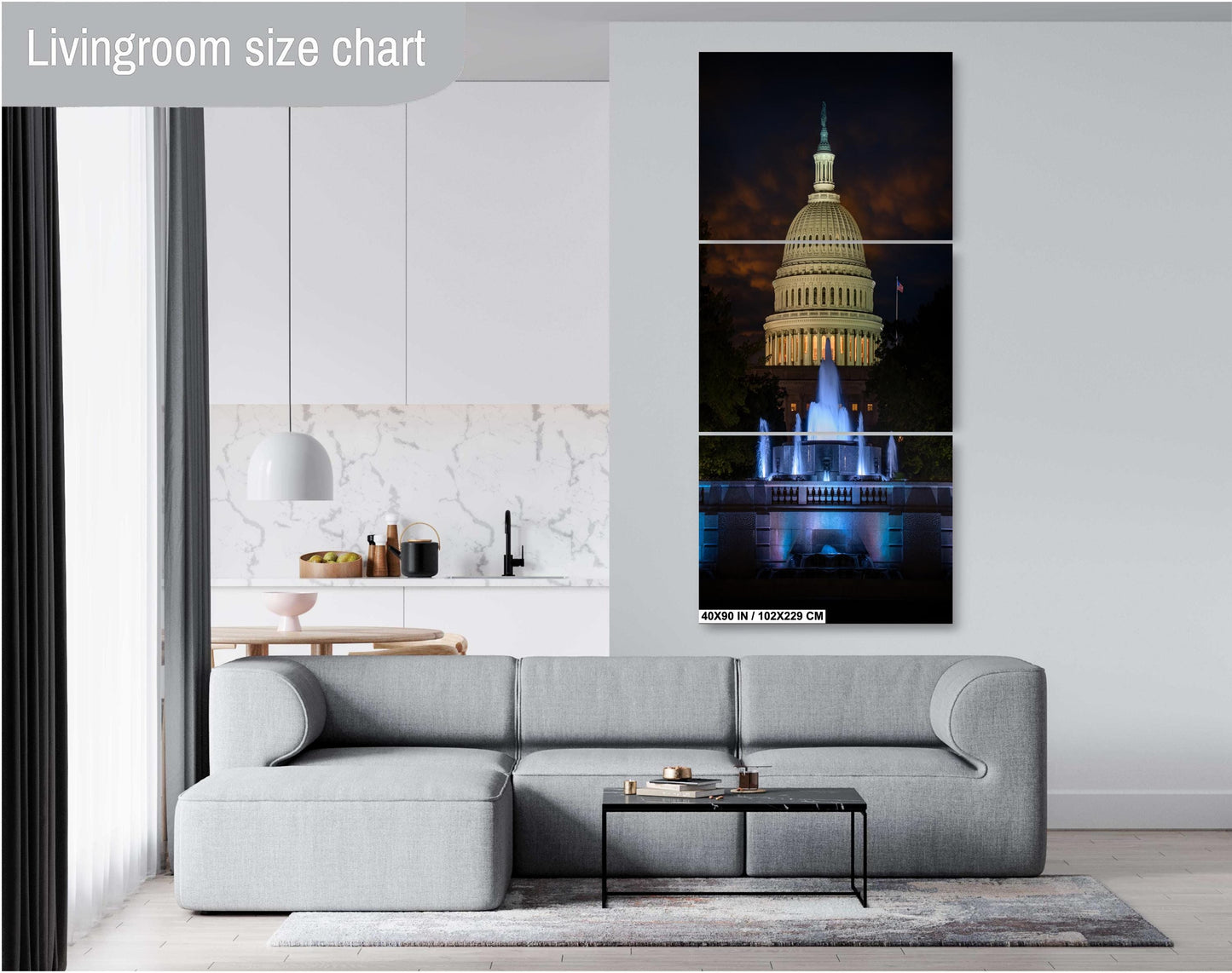 U.S. Capitol Wall Art - Premium Capitol Canvas Print | Washington DC Decor