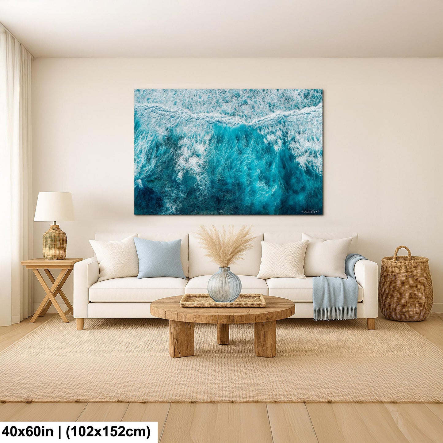 Ocean Wave Photography: Coastal Wall Art (Canvas or Metal Prints)