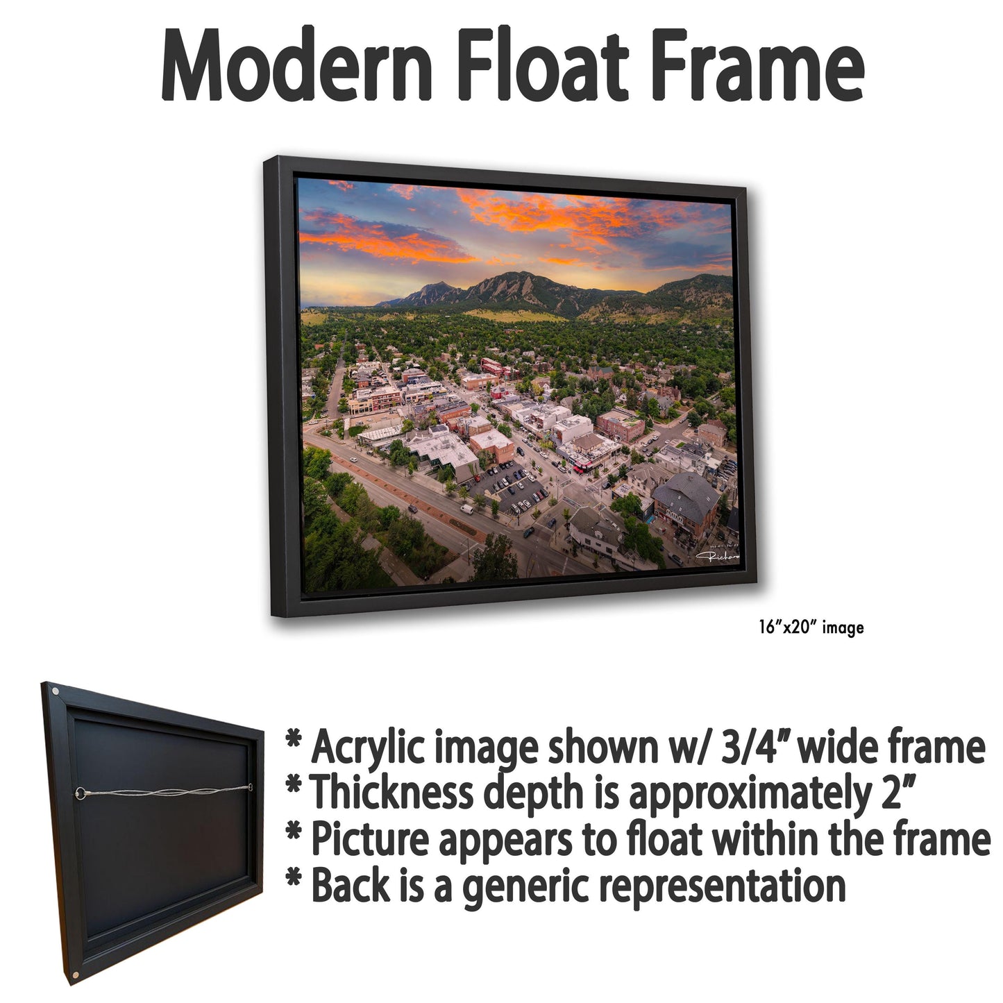 CU Boulder Wall Art – Flatirons Mountain Art | Ready To Hang Canvas Print