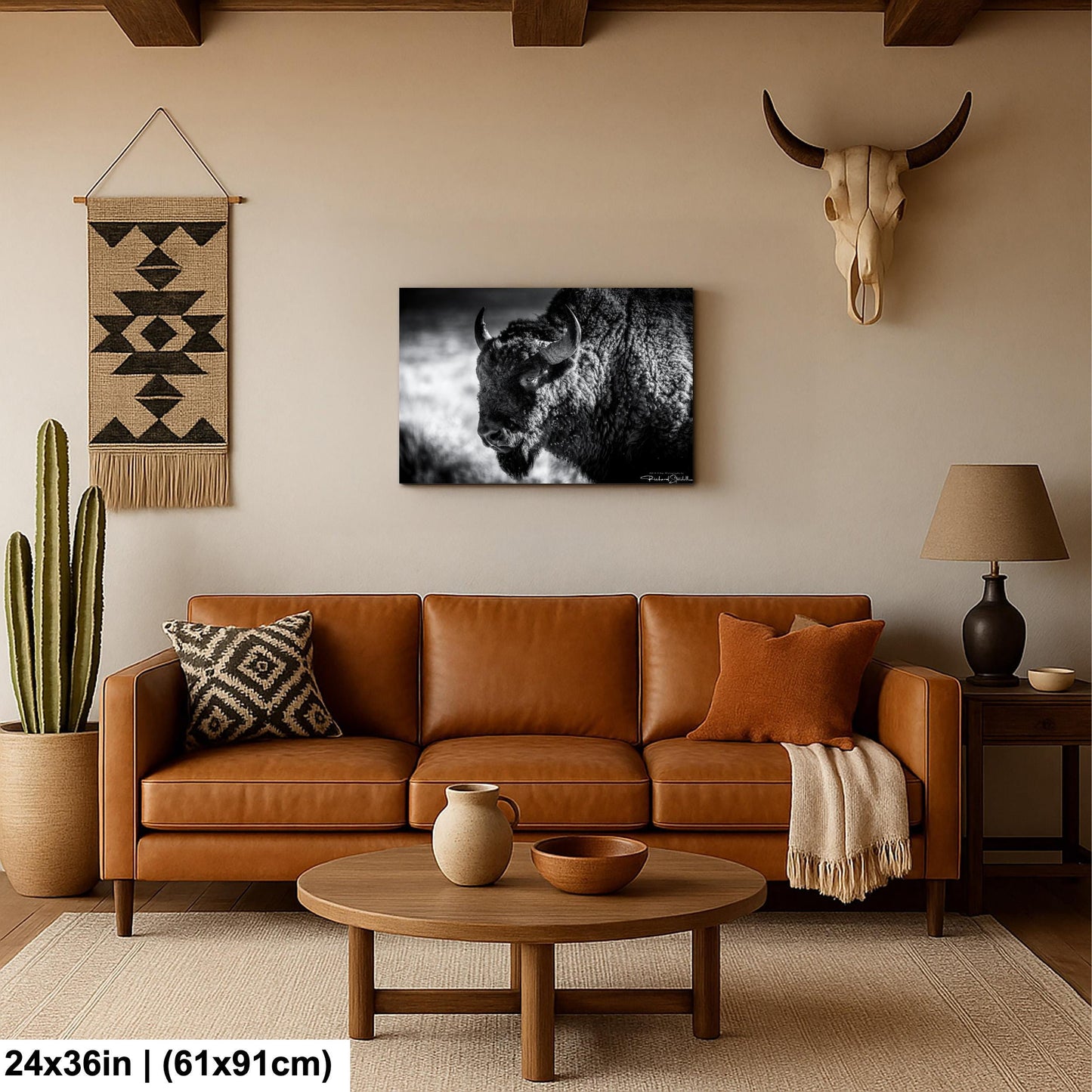 Buffalo Wall Art: Rustic Wildlife Photography - Ready to Hang