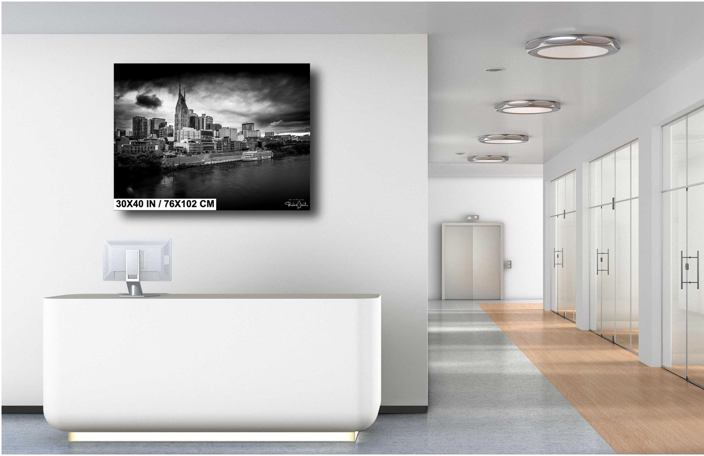 Nashville Skyline Photo Print - Cityscape Wall Art | Music City Photography Gift