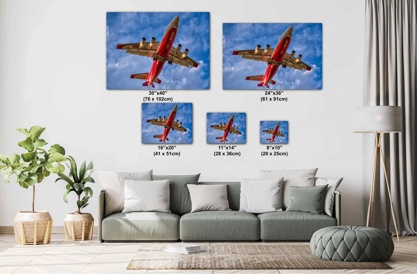 Firefighting Airplane Wall Art – Bold Aviation Wall Decor Featuring Neptune T-40 Print