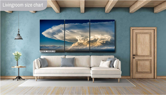 Storm Wall Art - Towering Thunderstorm Canvas Print | Colorado Weather Decor