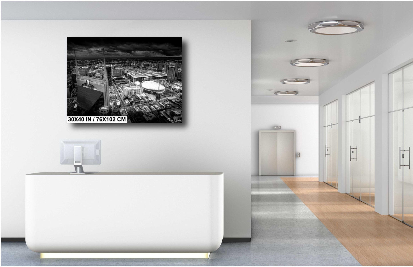 Nashville Skyline Photo Print - Cityscape Wall Art | Music City Photography Gift