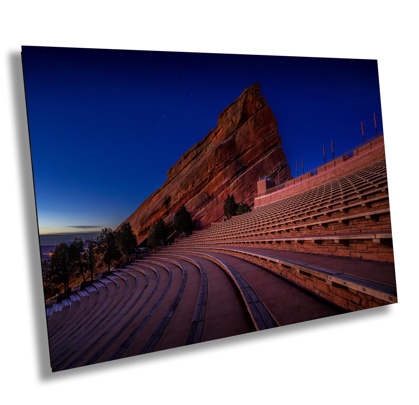 Red Rocks Landscape Print - Twilight Canvas Wall Art | Ready to Hang Decor