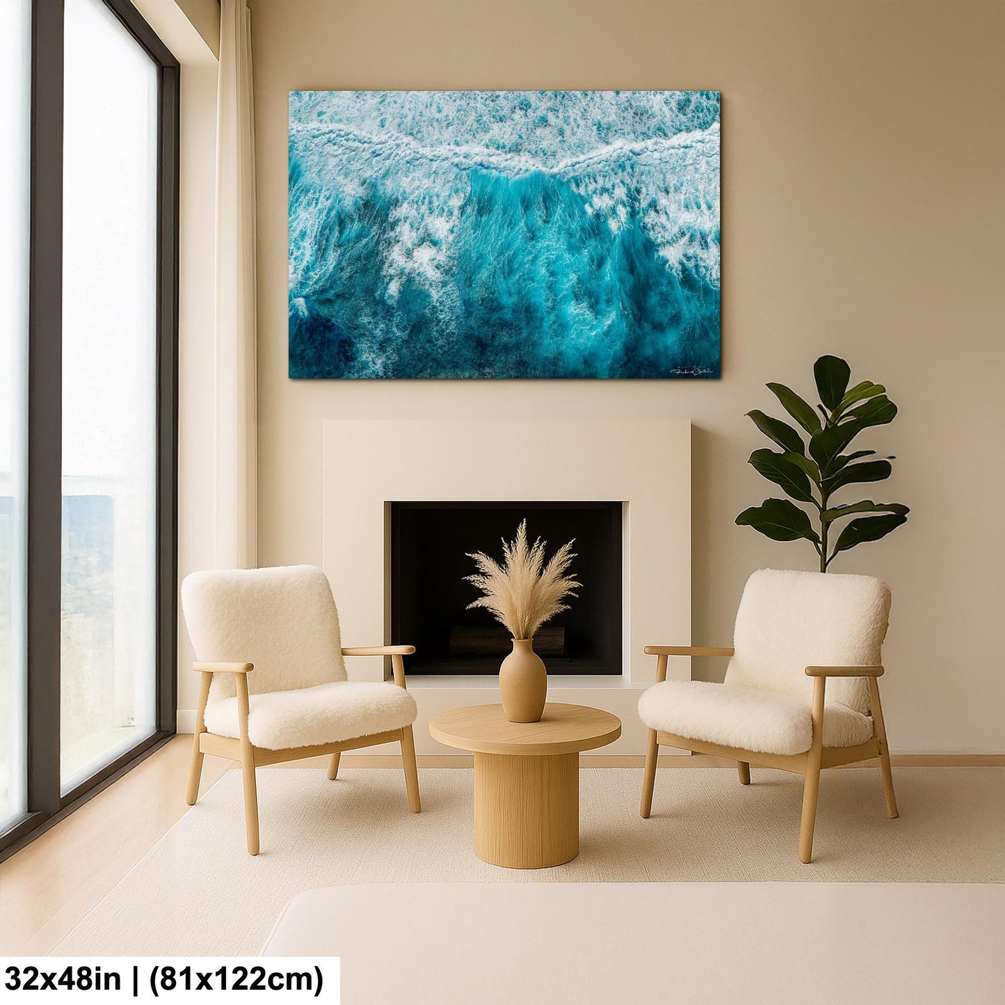 Ocean Wave Photography: Coastal Wall Art (Canvas or Metal Prints)