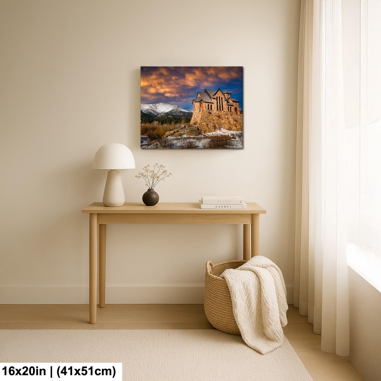 Rocky Mountain Chapel Print: Colorado Nature Wall Art (Canvas, Metal or Paper)