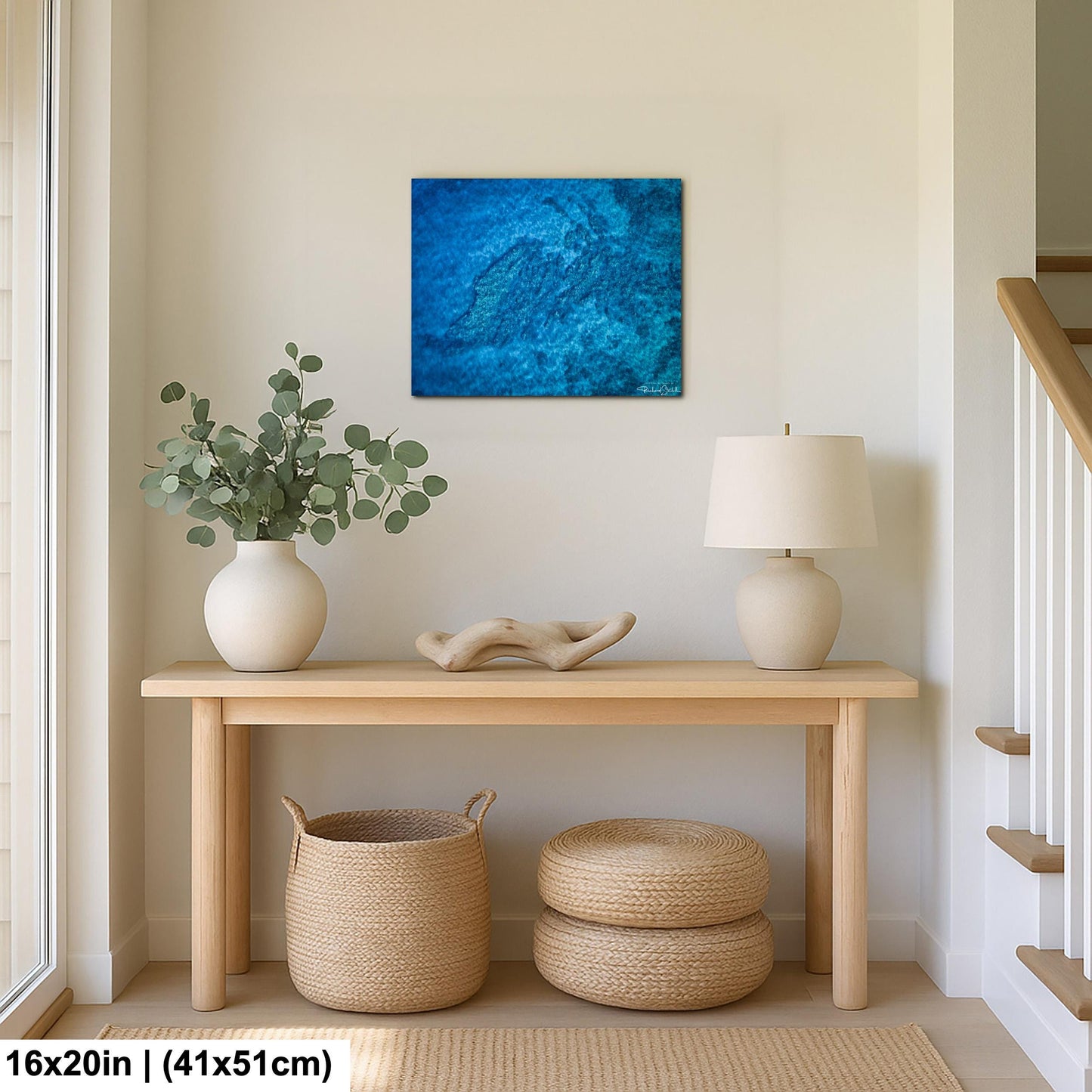 Ocean Reef Photography: Aerial Beach View - Vibrant Coastal Art