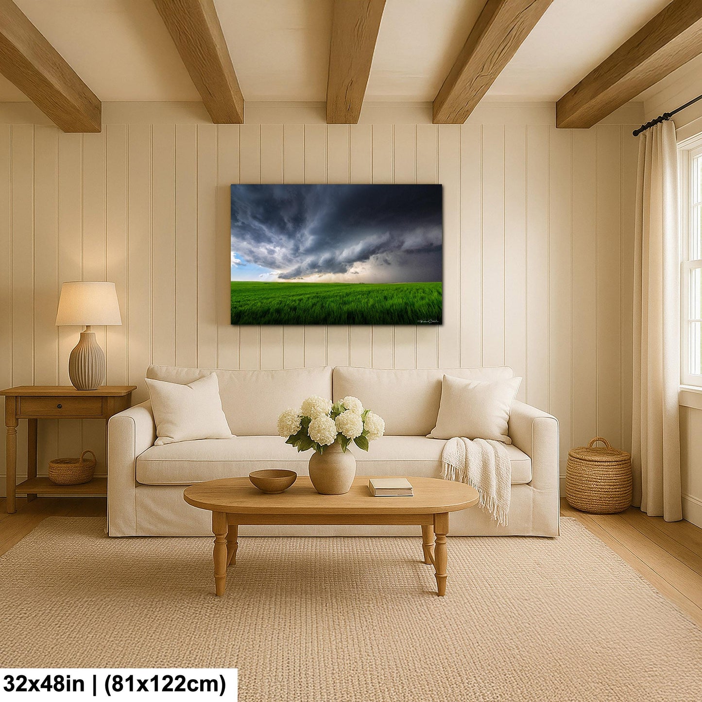Supercell Storm Photo Print, Dramatic Clouds (Multiple Sizes)