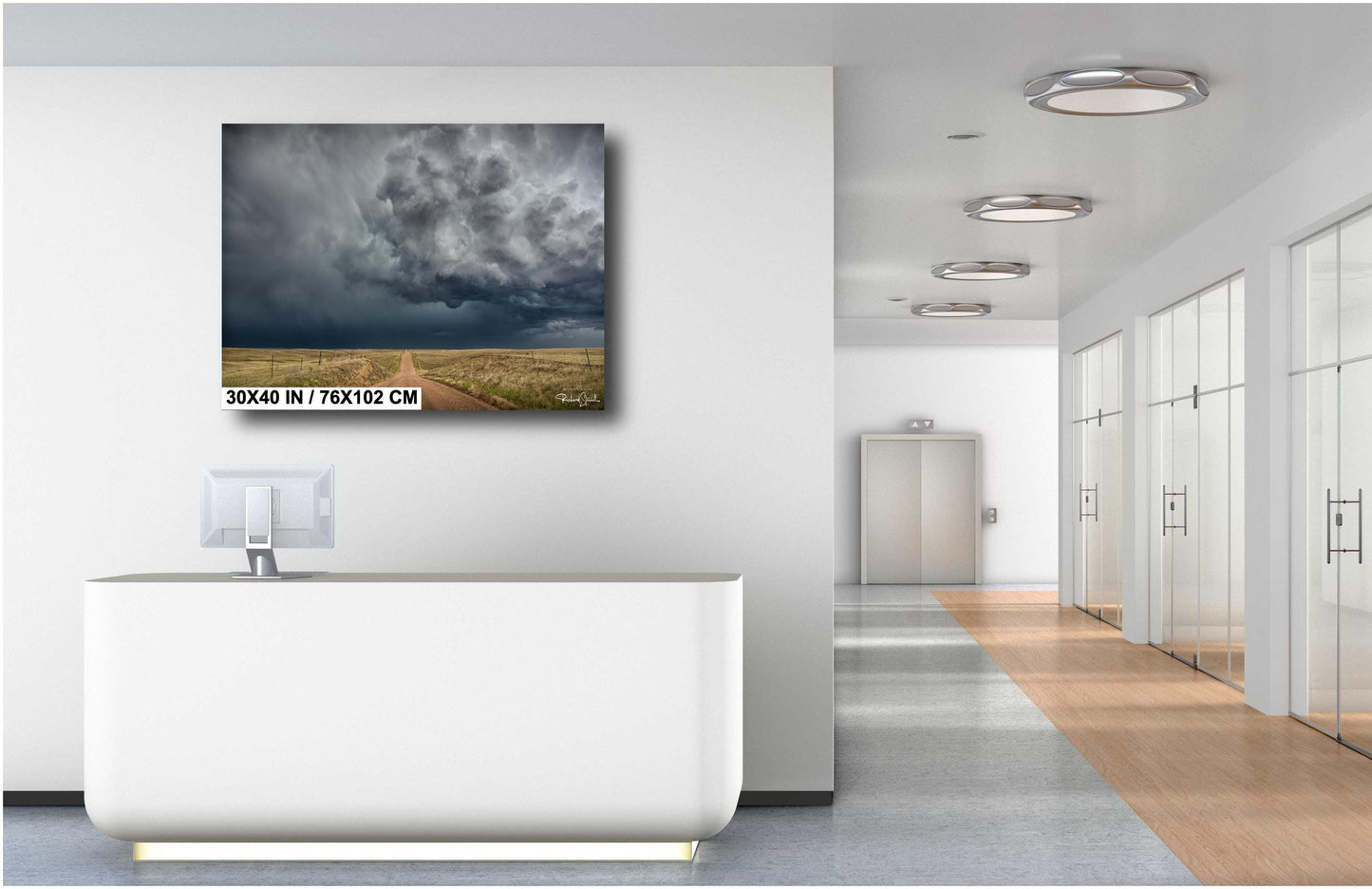 Stormy Supercell Wall Art - Dramatic Storm Print on Metal or Canvas | Nature Photography Gift